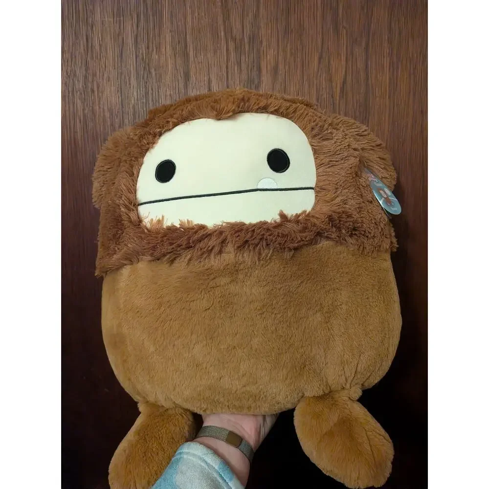 Squishmallows FuzzAMallow 16 inch Benny the Brown Bigfoot